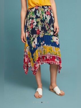 EUC Anthropologie Leora Floral Skirt // Size XL
